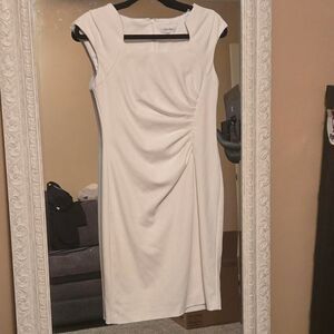 Calvin Klein Women's White Dress